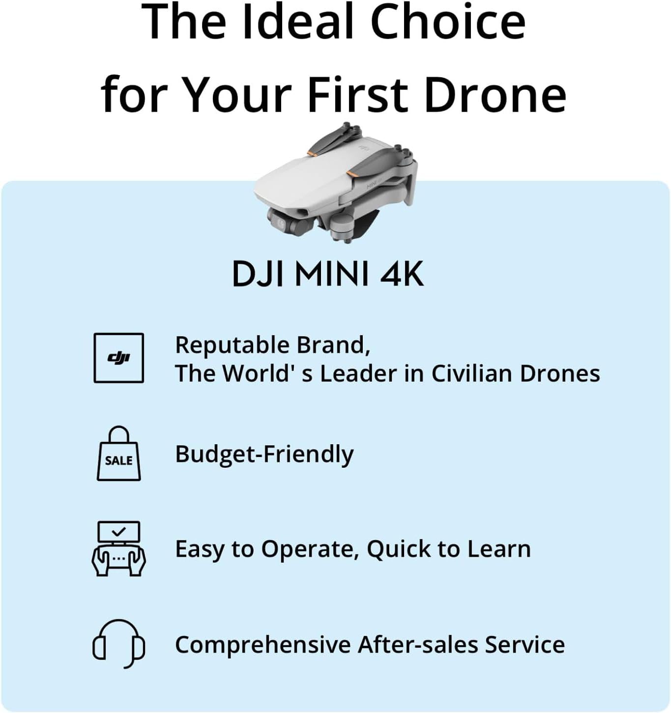  DJI Mini 4K Drone Fly More Combo